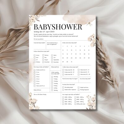 Alva | Quiz til babyshower