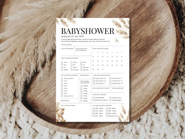 quiz babyshower