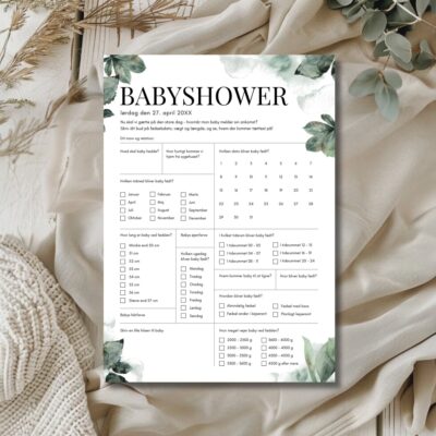 Atlas | Quiz til babyshower