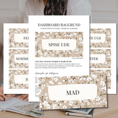Blomsterfryd | Cash stuffing baggrund