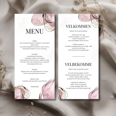 Hollie | Velbekomme sang + menukort konfirmation