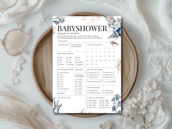 quiz babyshower