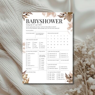 Lucca | Quiz til babyshower