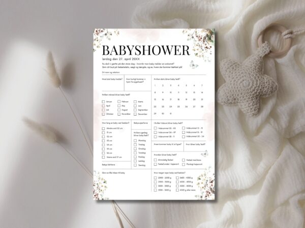 quiz babyshower