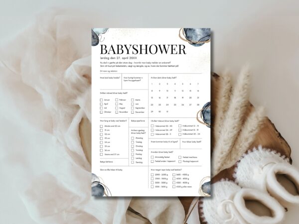 quiz babyshower