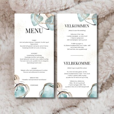 Noa | Velbekomme sang + menukort konfirmation
