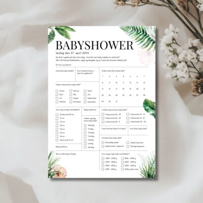 Noelia | Quiz til babyshower