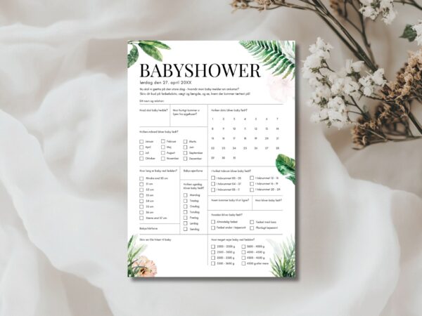 quiz babyshower