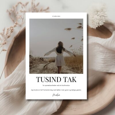 Malia | Takkekort konfirmation