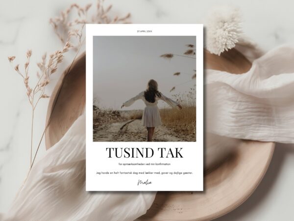 takkekort konfirmation