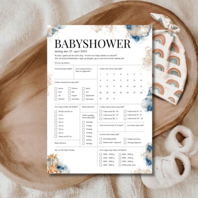 Theodor | Quiz til babyshower