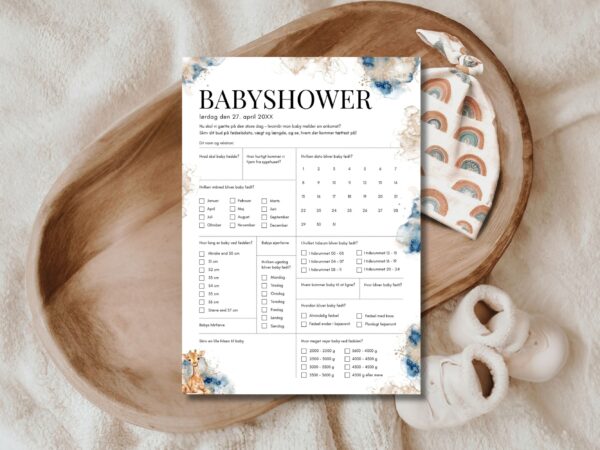 quiz babyshower