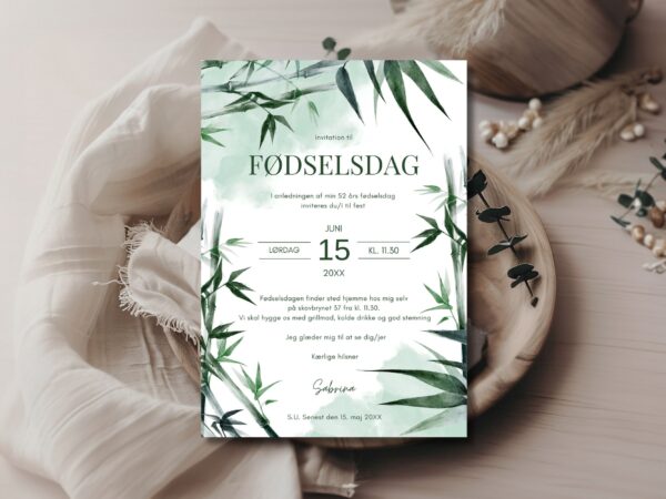 invitation fødselsdag