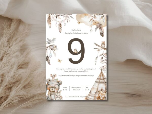 invitation børnefødselsdag