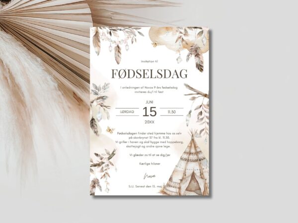 invitation børnefødselsdag