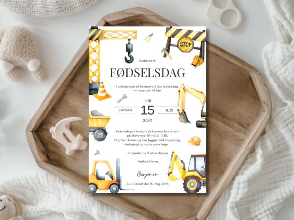 invitation børnefødselsdag