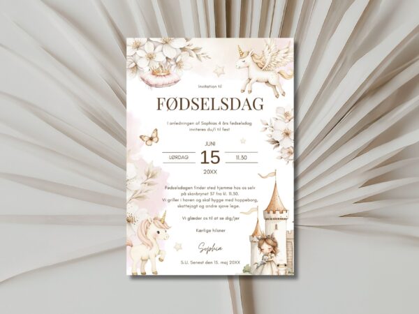 invitation børnefødselsdag