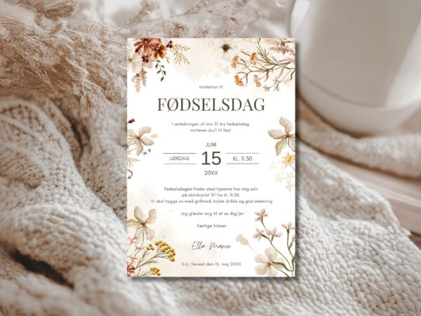 invitation fødselsdag