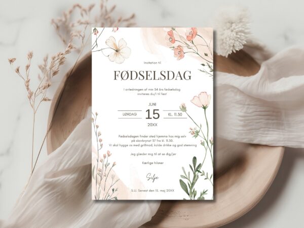 invitation fødselsdag