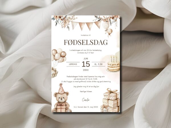 invitation fødselsdag