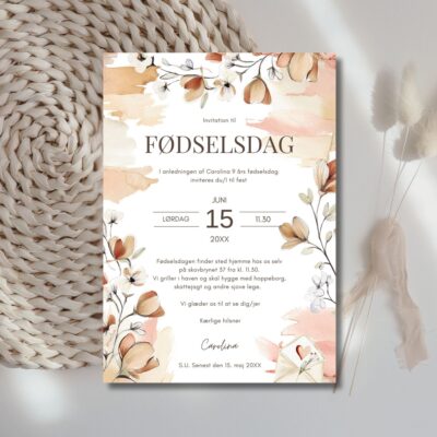 Girly | Invitation børnefødselsdag