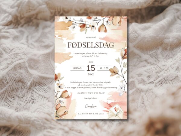 invitation fødselsdag
