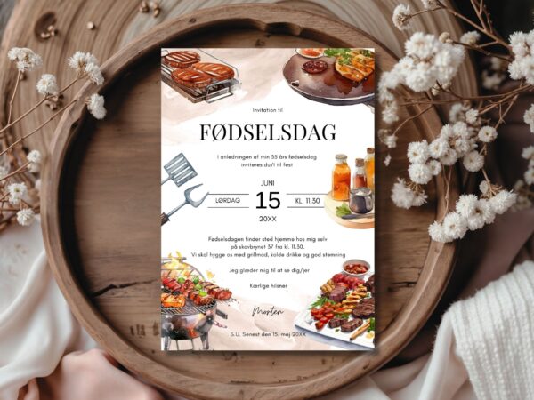 invitation fødselsdag