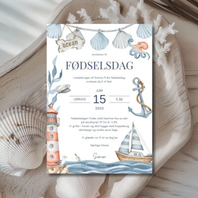 Hav | Invitation børnefødselsdag