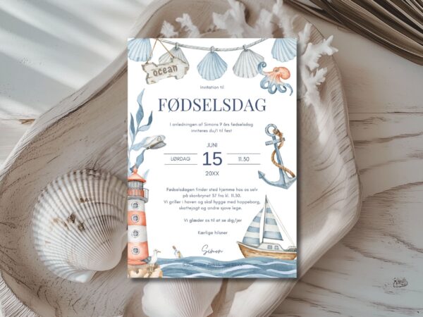 invitation børnefødselsdag