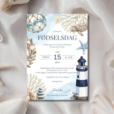 Hav | Invitation fødselsdag