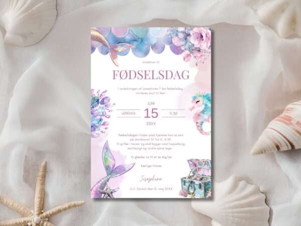 invitation børnefødselsdag