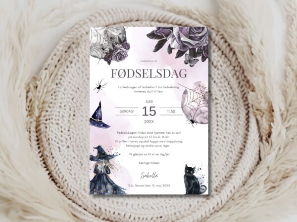 invitation børnefødselsdag