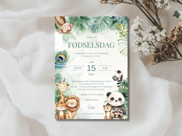 invitation børnefødselsdag