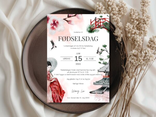 invitation fødselsdag
