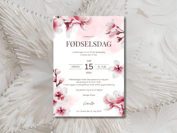 invitation fødselsdag