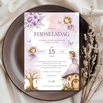 Lilla feer | Invitation børnefødselsdag