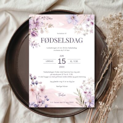 Lilla | Invitation fødselsdag