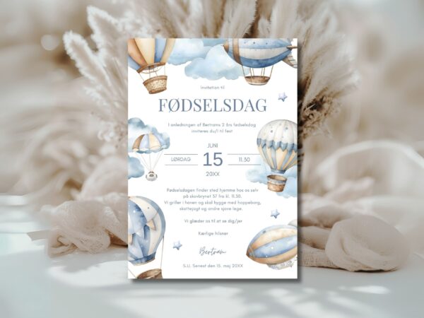 invitation børnefødselsdag