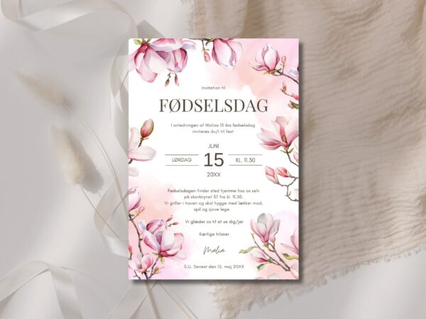 invitation fødselsdag