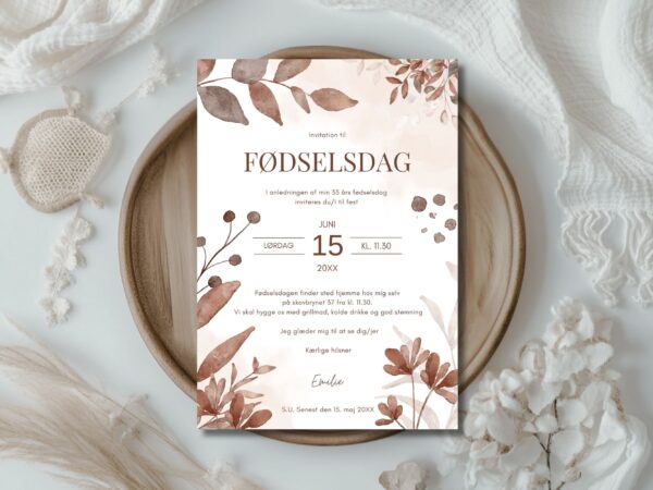invitation fødselsdag