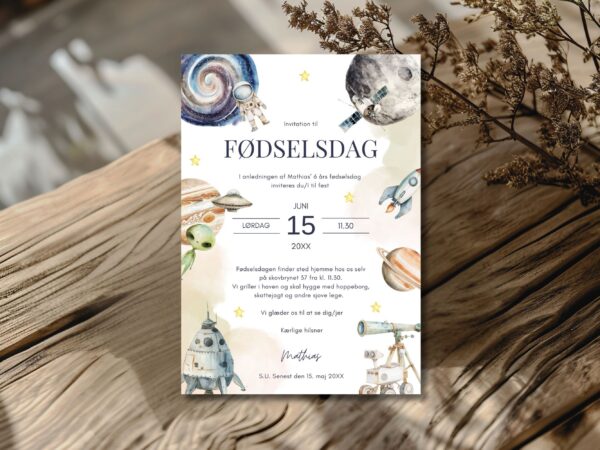 invitation børnefødselsdag