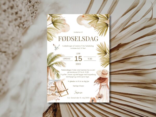 invitation børnefødselsdag