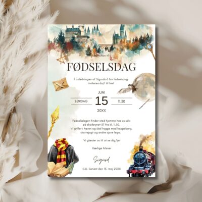 Trolddom | Invitation børnefødselsdag
