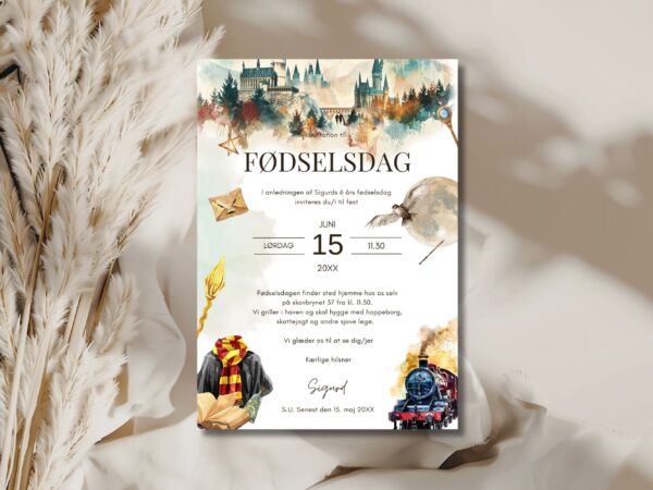 invitation børnefødselsdag