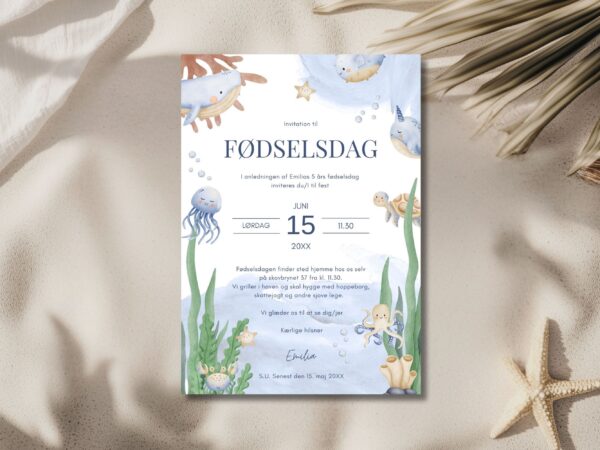invitation børnefødselsdag
