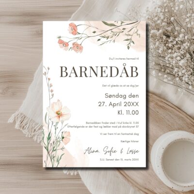 Alina | Invitation barnedåb basis
