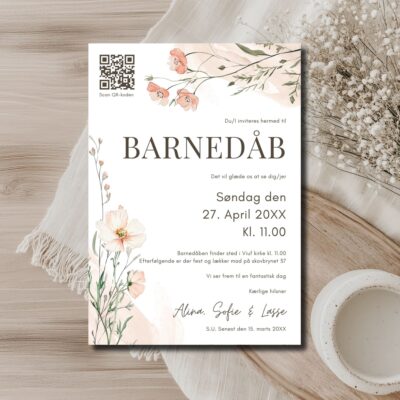 Alina | Invitation barnedåb luxi