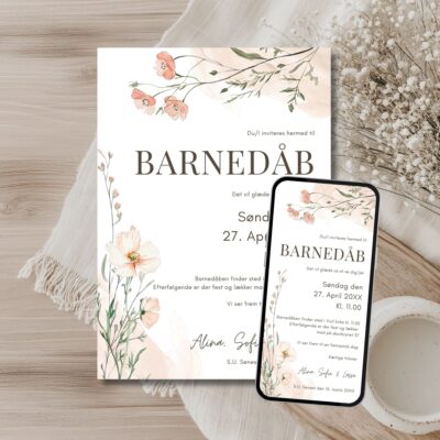 Alina | Invitation barnedåb kombi