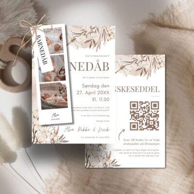 Alva | Invitation barnedåb delux