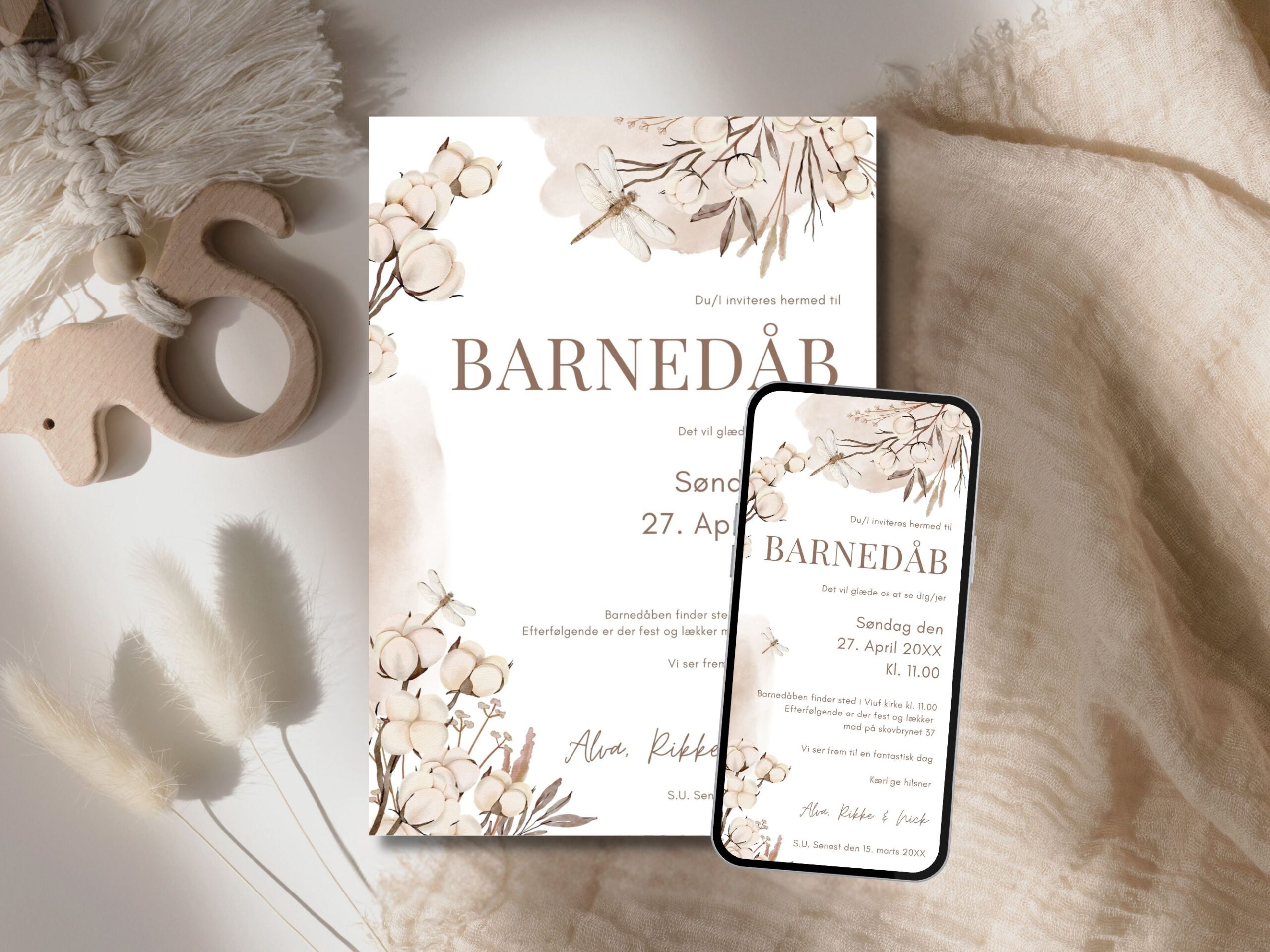 invitation barnedåb